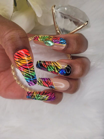 Rainbow Zebra Madness