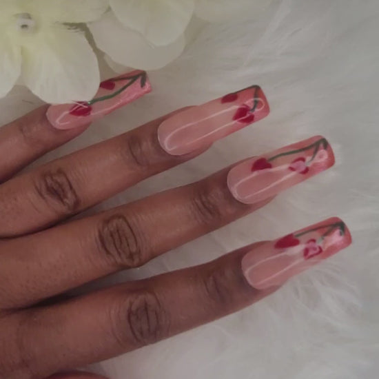video showcasing nails