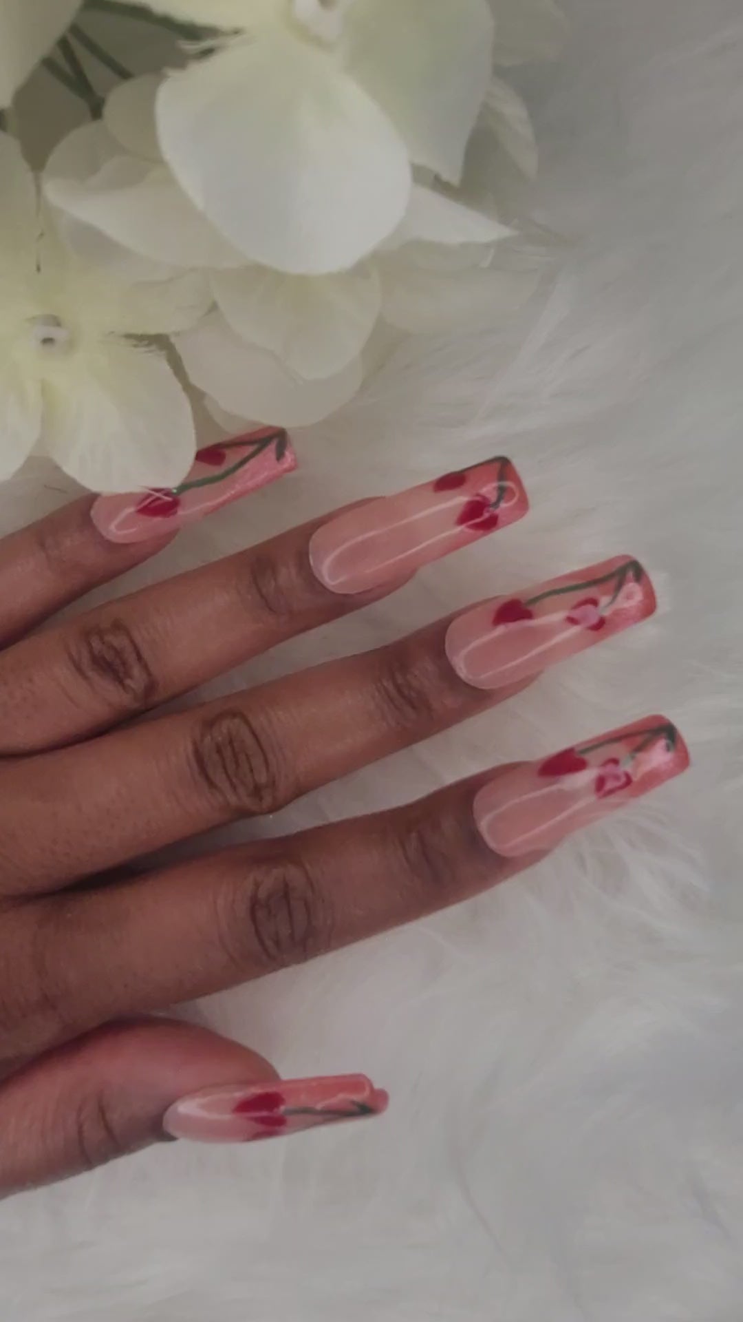 video showcasing nails